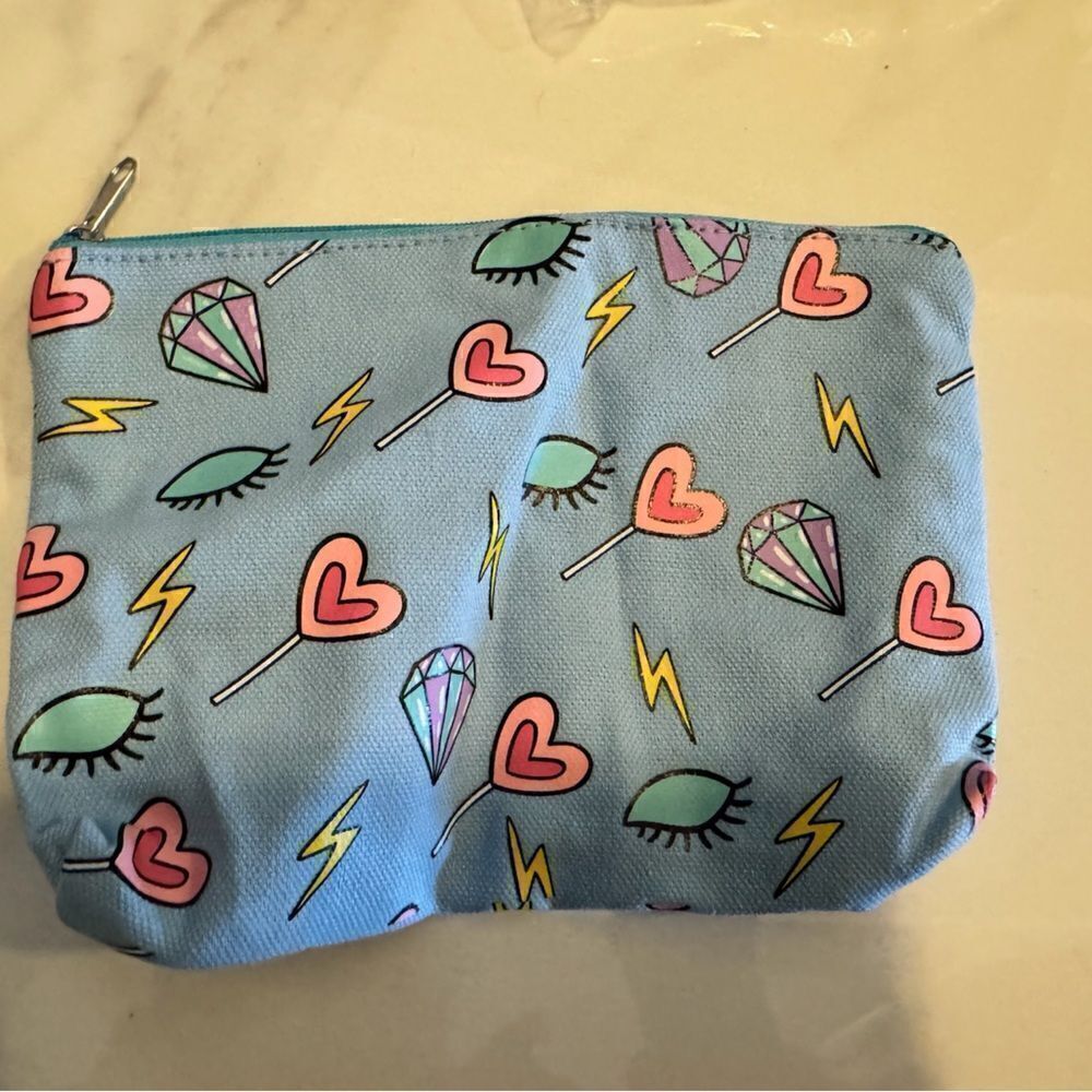 Cute blue cosmetic bag #8